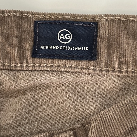 Adriano Goldschmied Corduroy The Stevie Slim Straight Light Brown Size 25 Read - Picture 2 of 9